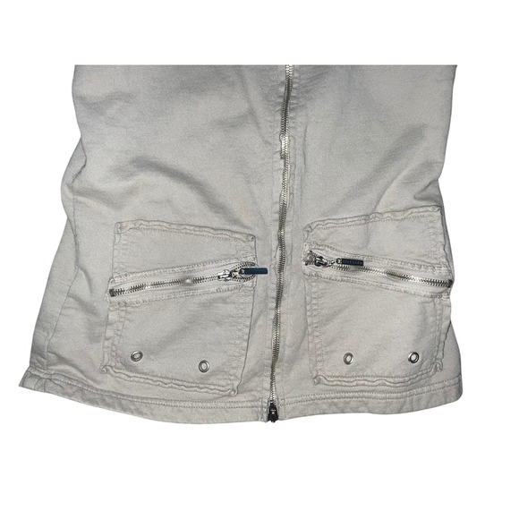 Hard tail tan  active/ athleisure long sleeve zipper hooded sz s - Picture 3 of 7